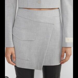 Babaton Light Gray Skirt